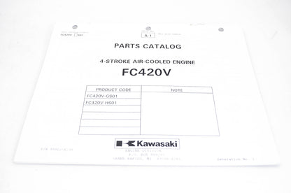 New OEM Kawasaki 99910-A598 Parts Catalog FC420V NOS