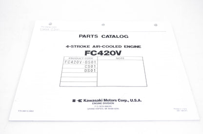 New OEM Kawasaki 99910-2893 Parts Catalog FC420V NOS