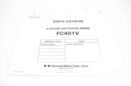 New OEM Kawasaki 99910-A301 Parts Catalog FC401V NOS