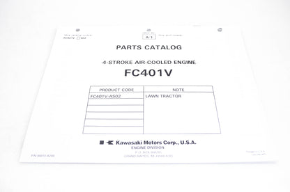 New OEM Kawasaki 99910-A299 Parts Catalog FC401V NOS