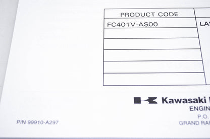 New OEM Kawasaki 99910-A297 Parts Catalog FC401V NOS