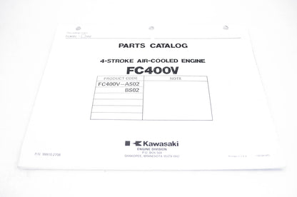 New OEM Kawasaki 99910-2709 Parts Catalog FC400V NOS