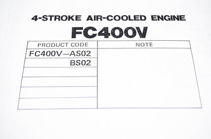 New OEM Kawasaki 99910-2709 Parts Catalog FC400V NOS