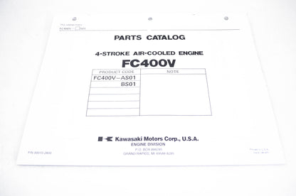 New OEM Kawasaki 99910-2800 Parts Catalog FC400V NOS