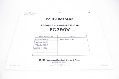 New OEM Kawasaki 99910-A263 Parts Catalog FC290V NOS