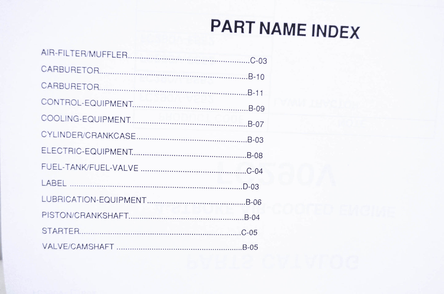 New OEM Kawasaki 99910-A263 Parts Catalog FC290V NOS
