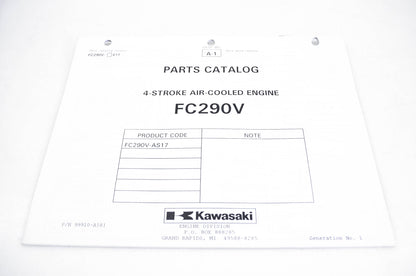 New OEM Kawasaki 99910-A581 Parts Catalog FC290V NOS