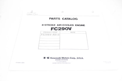 New OEM Kawasaki 99910-2829 Parts Catalog FC290V NOS