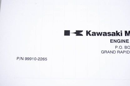 New OEM Kawasaki 99910-2265 Parts Catalog FC290V-X NOS