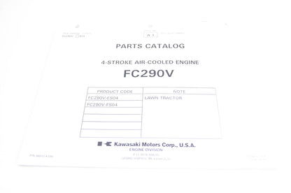 New OEM Kawasaki 99910-A399 Parts Catalog FC290V NOS