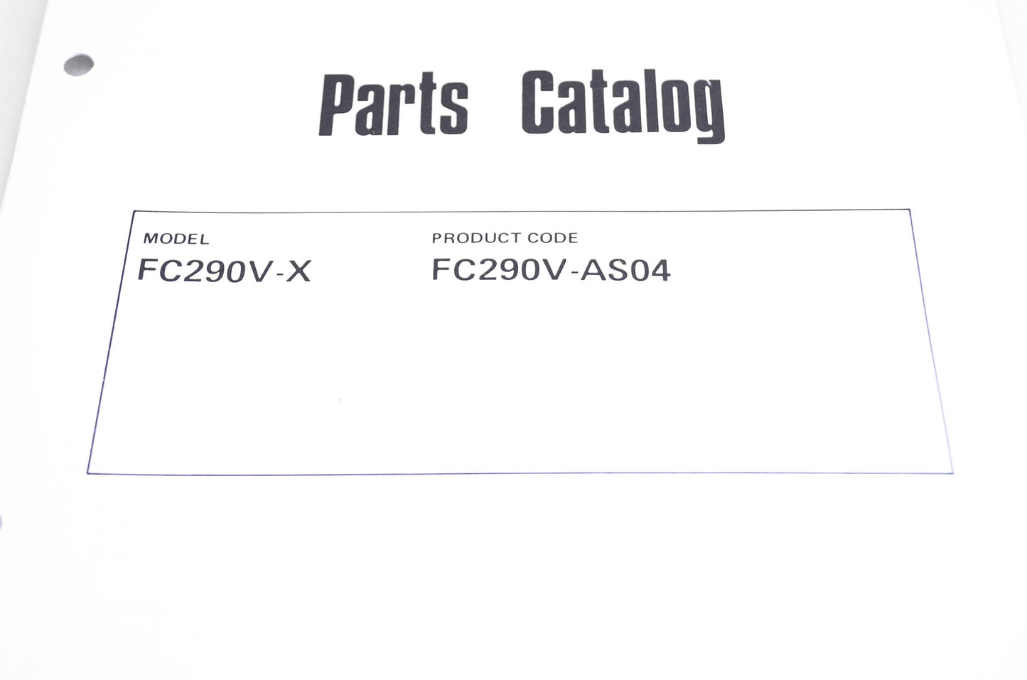 New OEM Kawasaki 99910-2213 Parts Catalog FC290V-X NOS