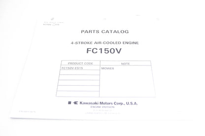 New OEM Kawasaki 99910-A276 Parts Catalog FC150V NOS