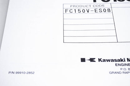 New OEM Kawasaki 99910-2852 Parts Catalog FC150V NOS