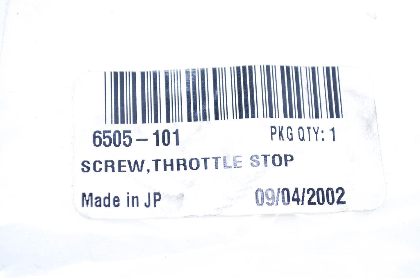 New OEM Arctic Cat 6505-101 Stop Throttle Screw NOS