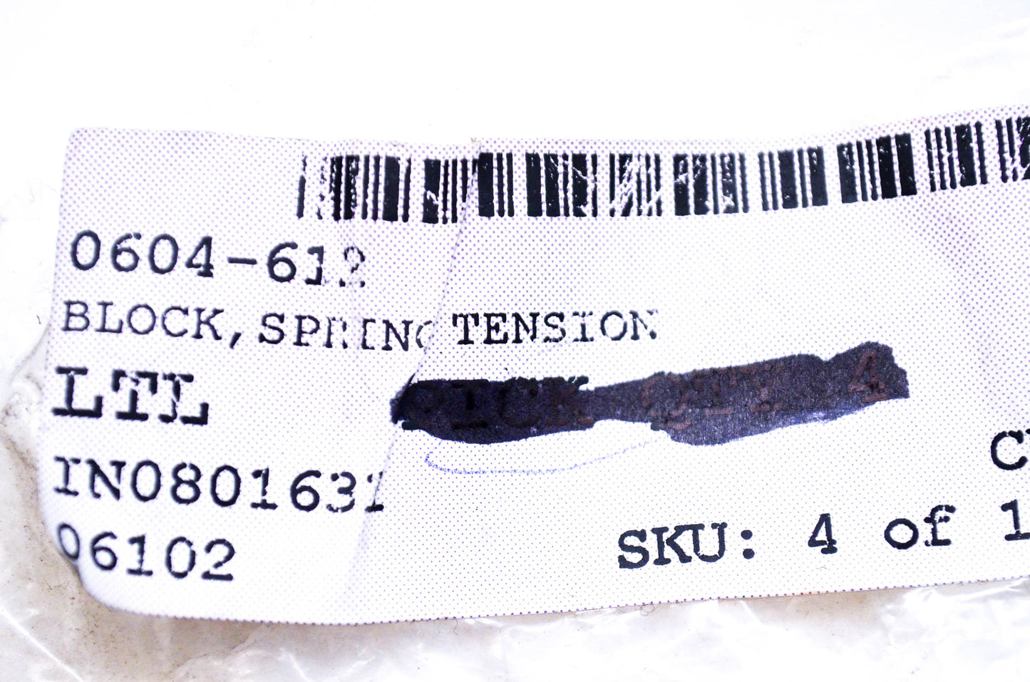 New OEM Arctic Cat 0604-612 Spring Tension Block NOS