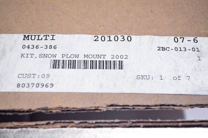 New OEM Arctic Cat 0436-386 Snow Plow Mount Kit NOS