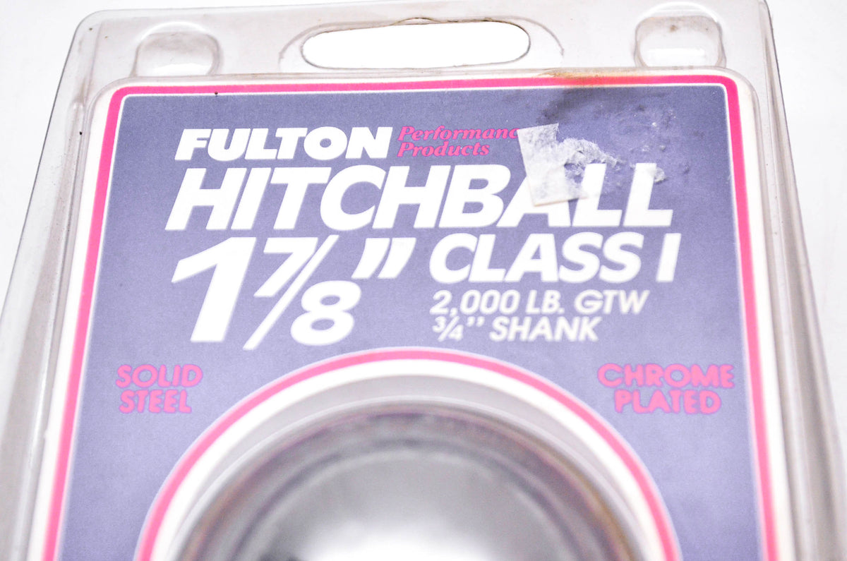 Fulton B178S, B178S-0604 Trailer Hitch Ball 1 7/8" NOS