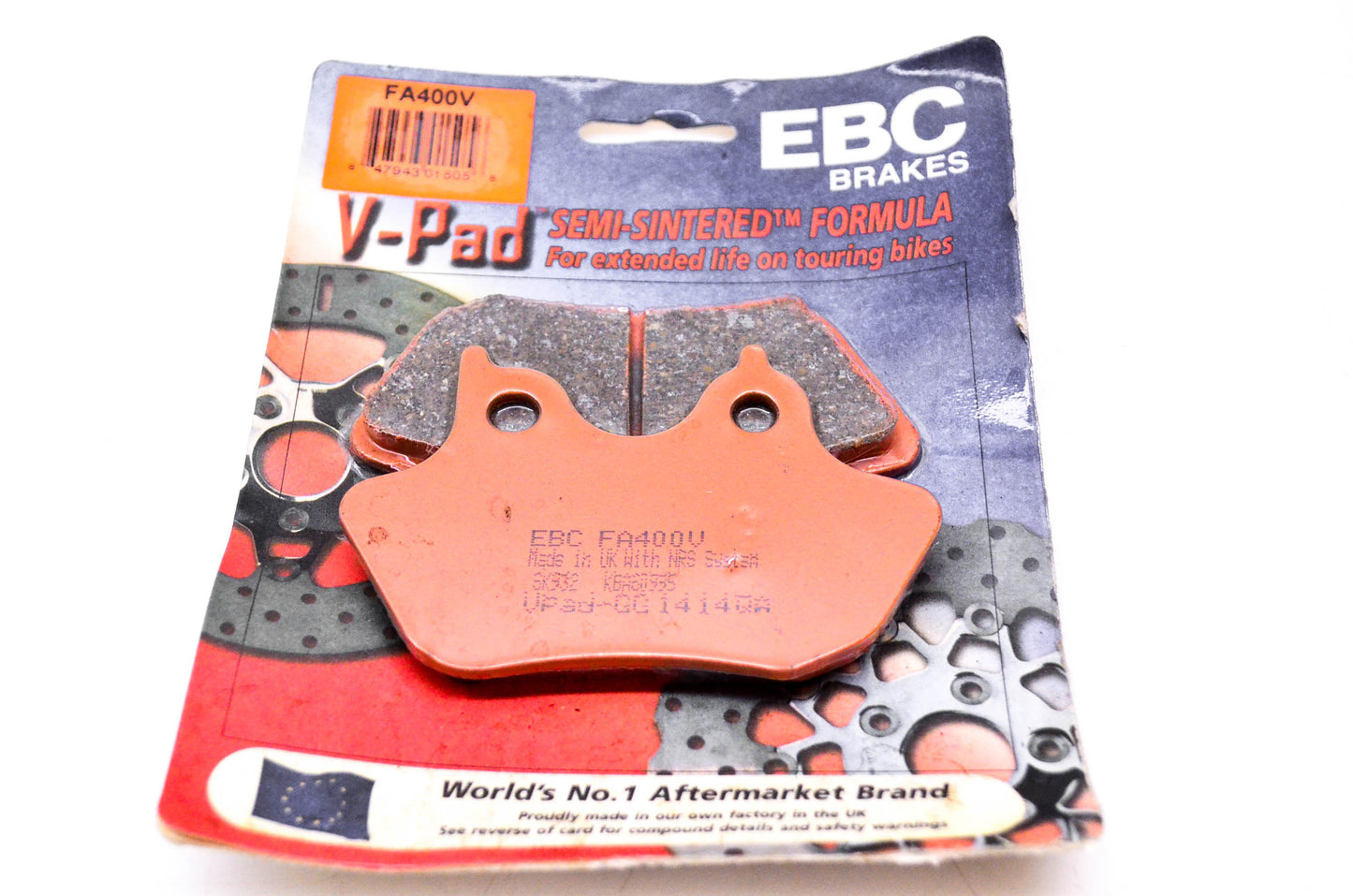 WPS FA400V, 15-400V EBC Brake Pads V Series NOS