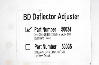 Black Diamond 50034 BD Deflector Adjuster Kit NOS