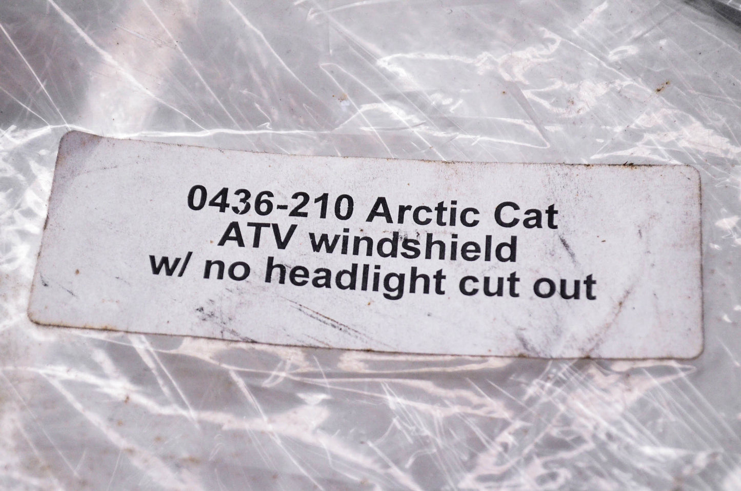 New OEM Arctic Cat 0436-210 ATV Windshield W/No Headlight Cutout NOS