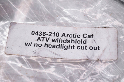 New OEM Arctic Cat 0436-210 ATV Windshield W/No Headlight Cutout NOS