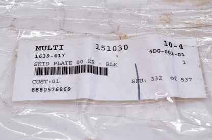 New OEM Arctic Cat 1639-417 Skid Plate 2000 ZR NOS
