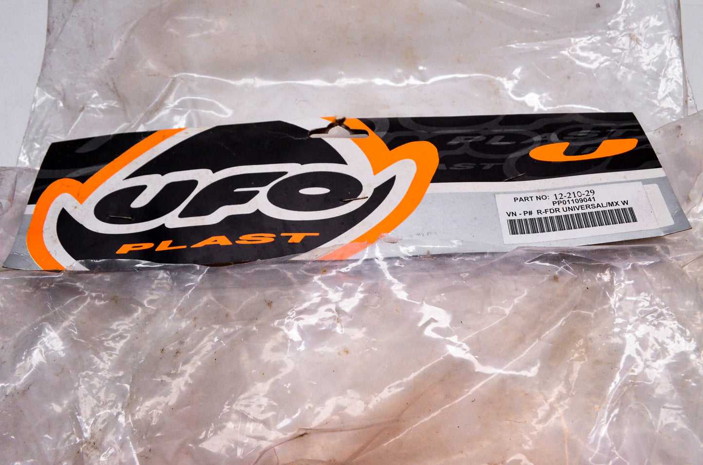 UFO Plastics 12-210-29, PP01109041 Universal/MX Rear Fender NOS