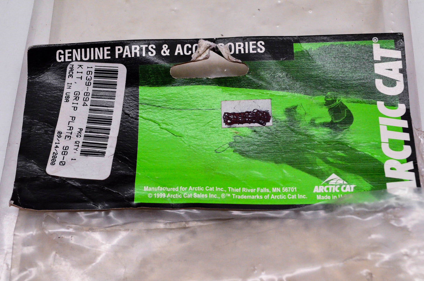 New OEM Arctic Cat 1639-894 Grip Plate Kit 98-00 NOS