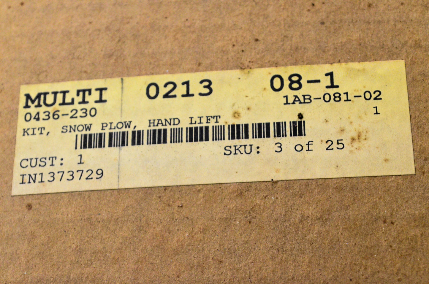 New OEM Arctic Cat 0436-230 Snow Plow Hand Lift Kit NOS
