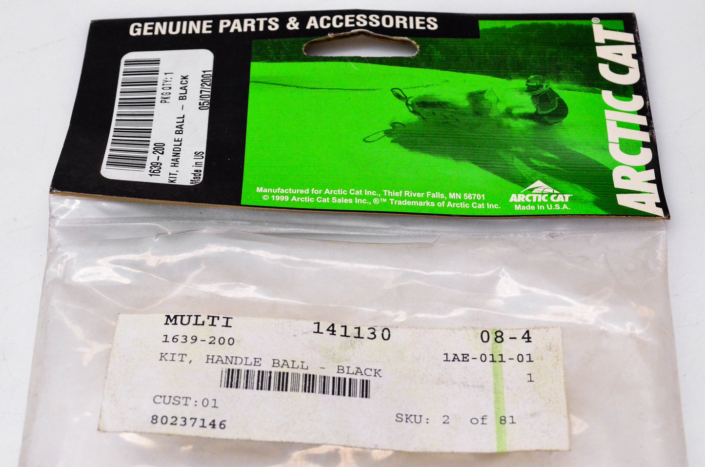 New OEM Arctic Cat 1639-200 Handle Ball Kit NOS