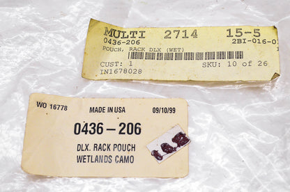 New OEM Arctic Cat 0436-206, WO 16778 Deluxe Rack Pouch NOS