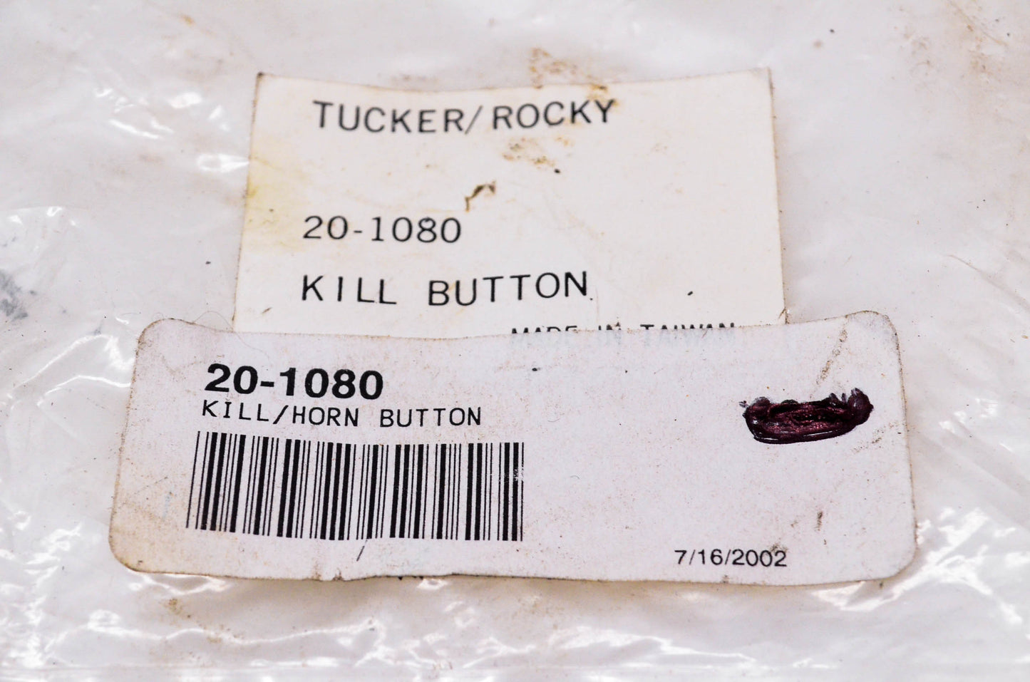 Tucker Rocky 20-1080 Kill/Horn Button Kit NOS