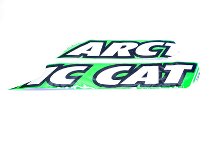 New OEM Arctic Cat 5611-185 Left Front & Rear Hood Vent Decals NOS