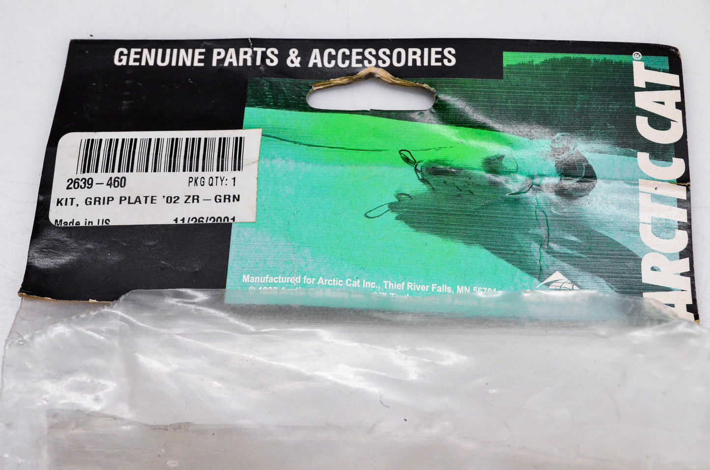 New OEM Arctic Cat 2639-460 Grip Plate Kit '02 ZR NOS