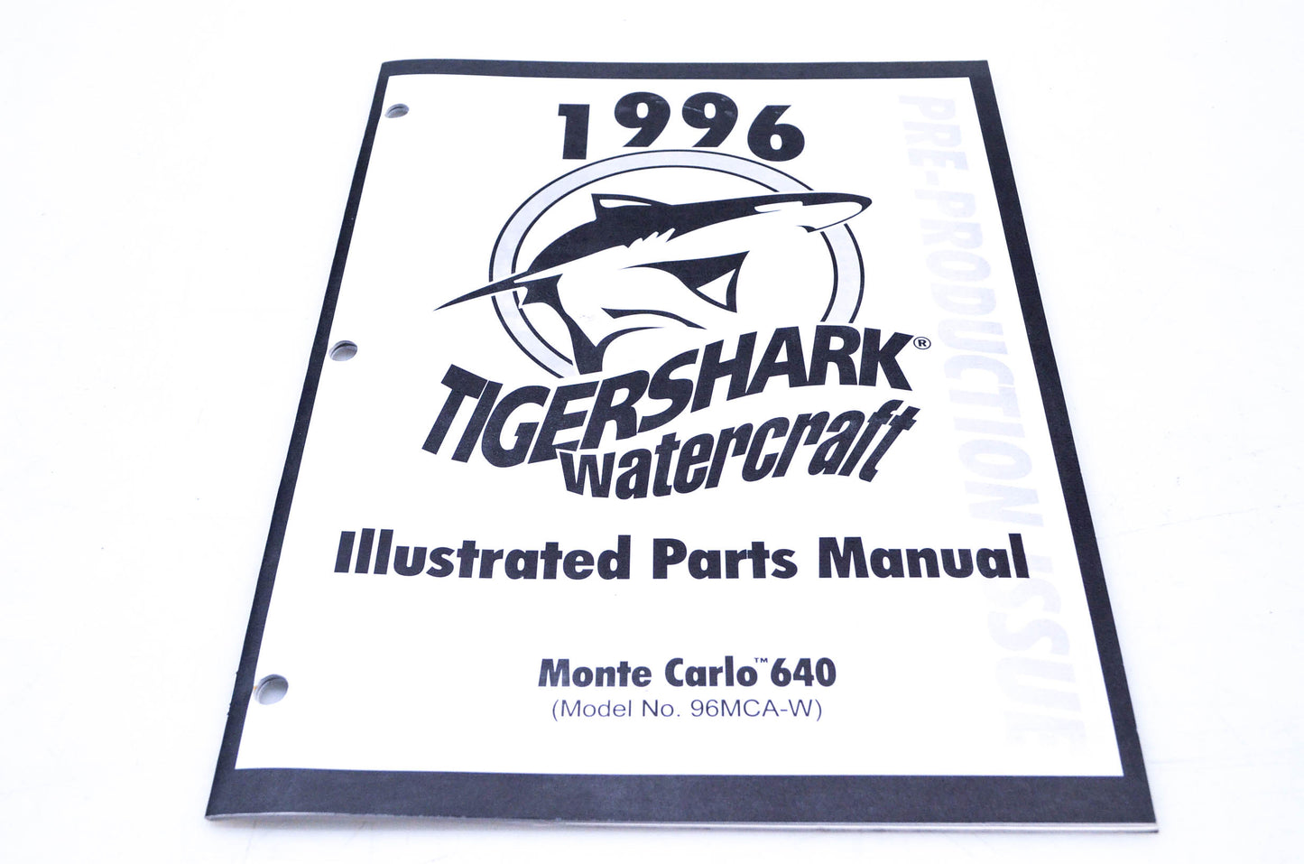 New OEM Arctic Cat 2255-419 1996 Illustrated Parts Manual Tigershark Watercraft NOS