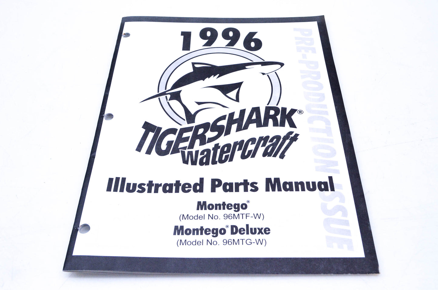 New OEM Arctic Cat 2255-420 1996 Illustrated Parts Manual Tigershark Watercraft NOS