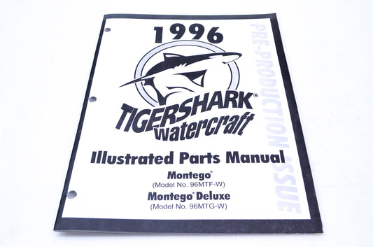 New OEM Arctic Cat 2255-420 1996 Illustrated Parts Manual Tigershark Watercraft NOS