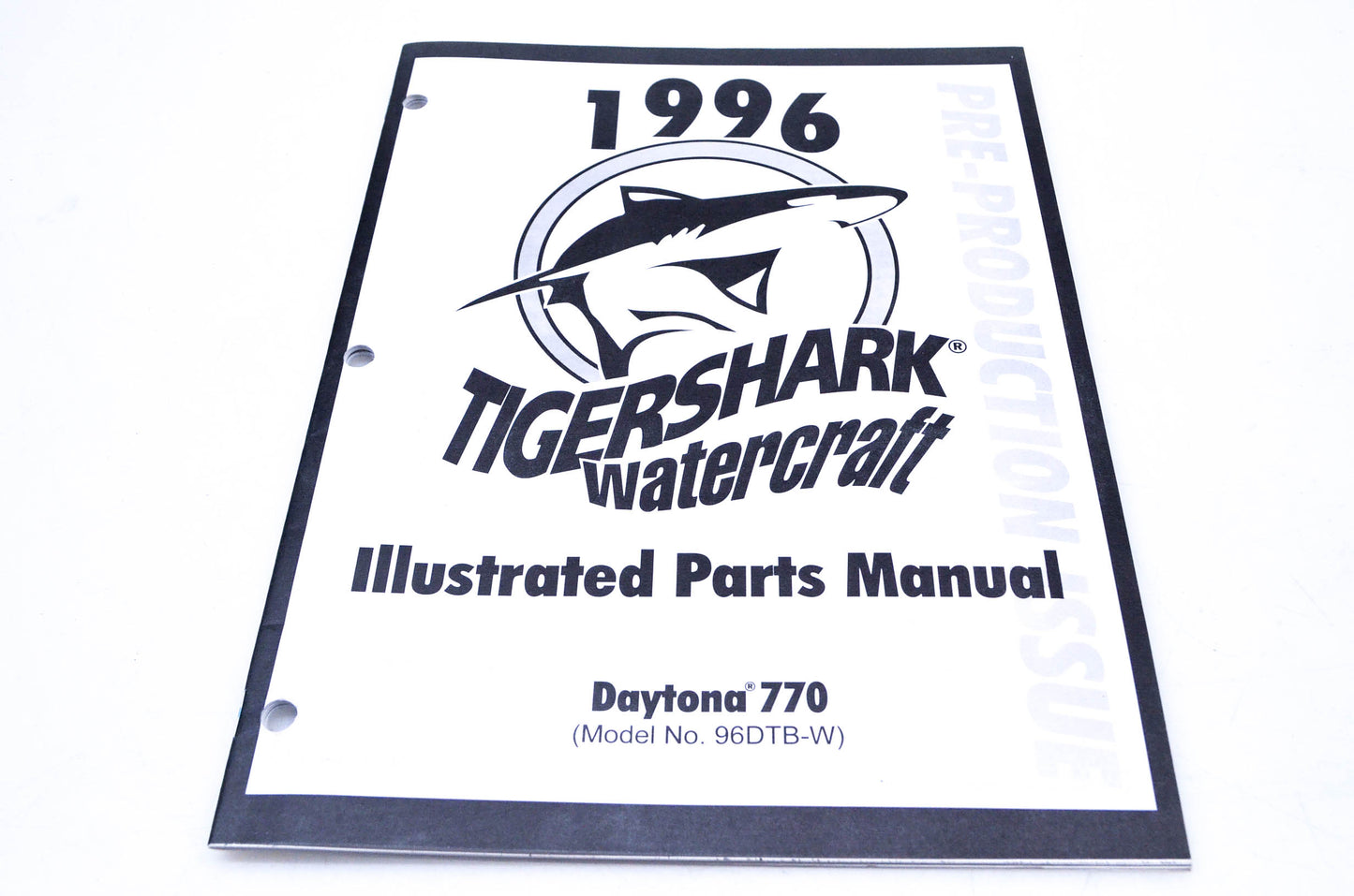New OEM Arctic Cat 2255-435 1996 Illustrated Parts Manual Tigershark Watercraft NOS