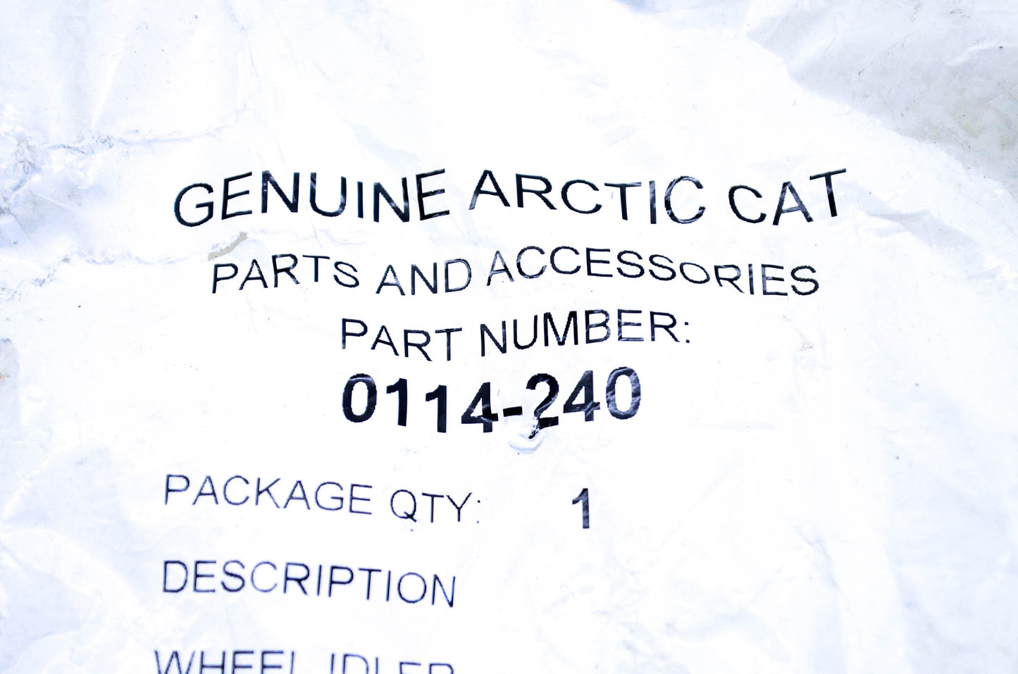 New OEM Arctic Cat 0114-240 Idler Wheel NOS