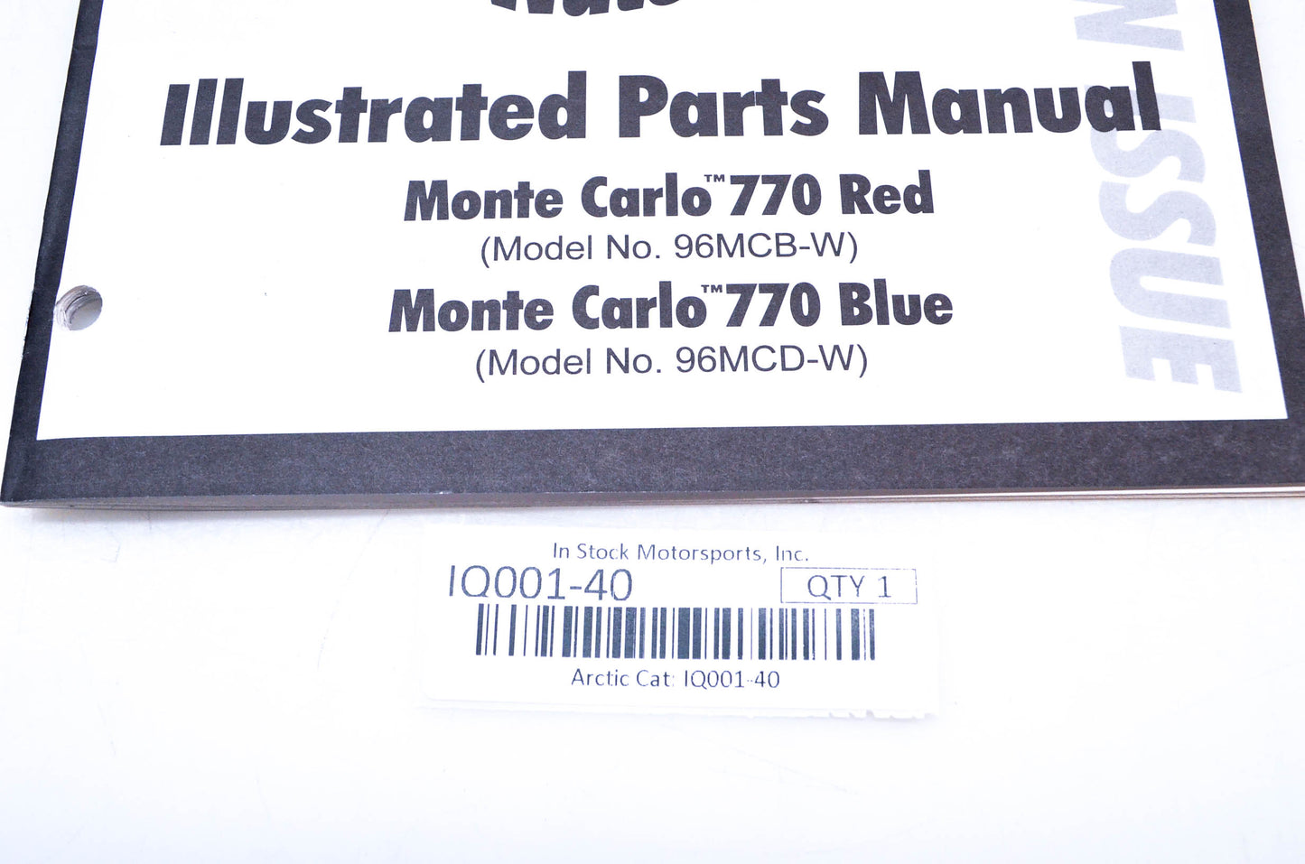 New OEM Arctic Cat 1996 Illustrated Parts Manual Tigershark Watercraft NOS