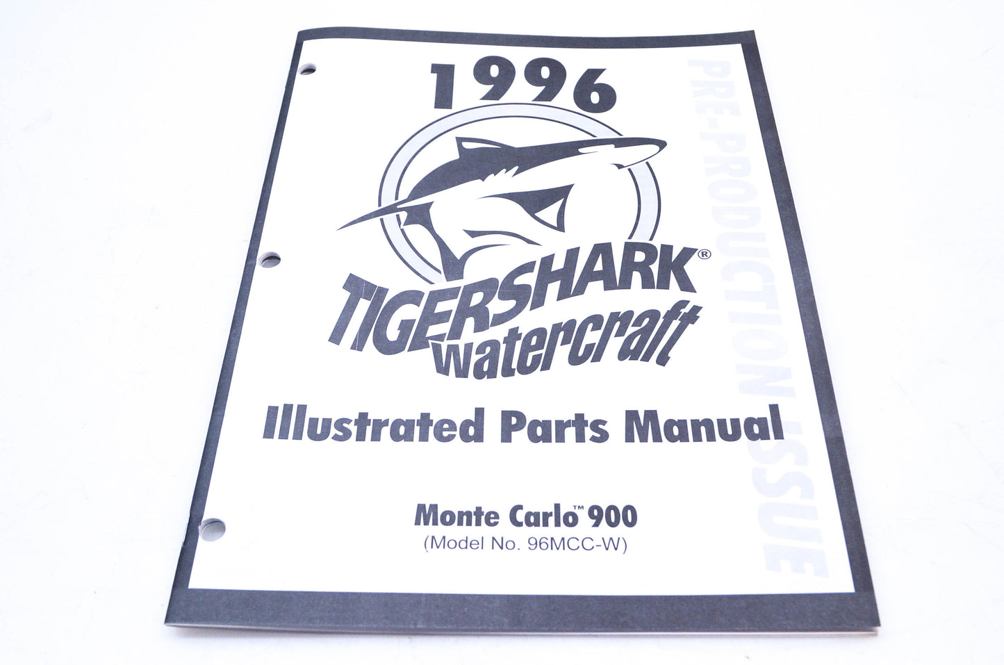 New OEM Arctic Cat 1996 Illustrated Parts Manual Tigershark Watercraft NOS