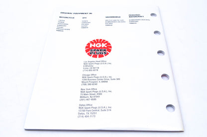 NGK Spark Plugs 1994 Spark Plug Catalog NOS