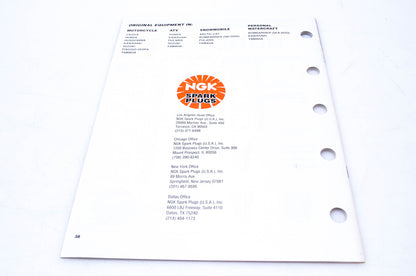 NGK Spark Plugs 1991 Spark Plug Catalog NOS