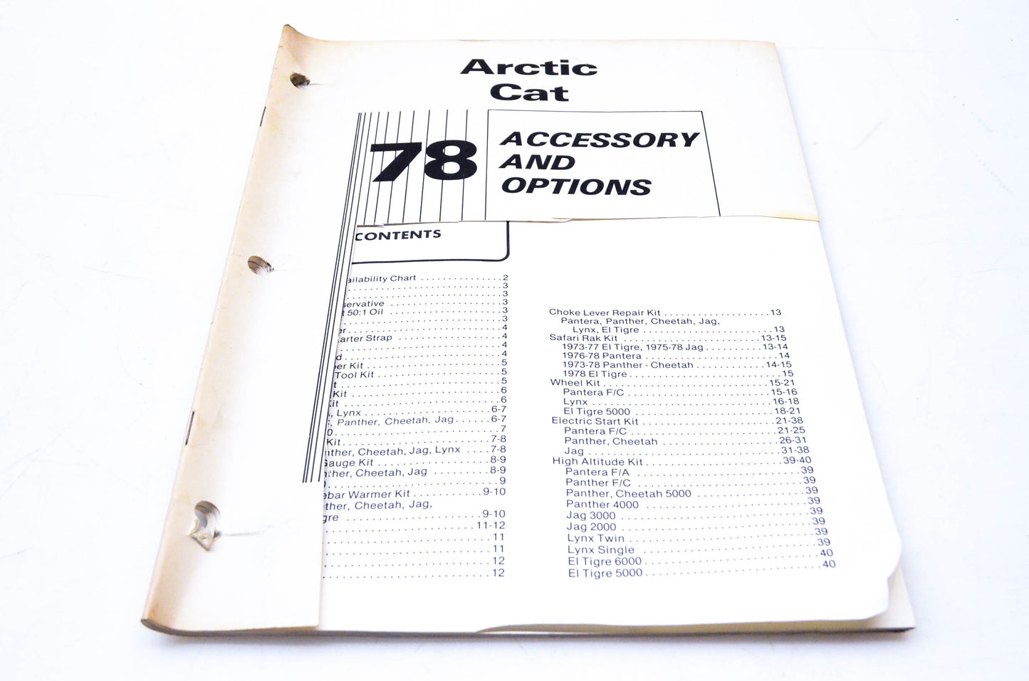 OEM Arctic Cat 2254-150 1978 Arctic Cat Accessory & Options