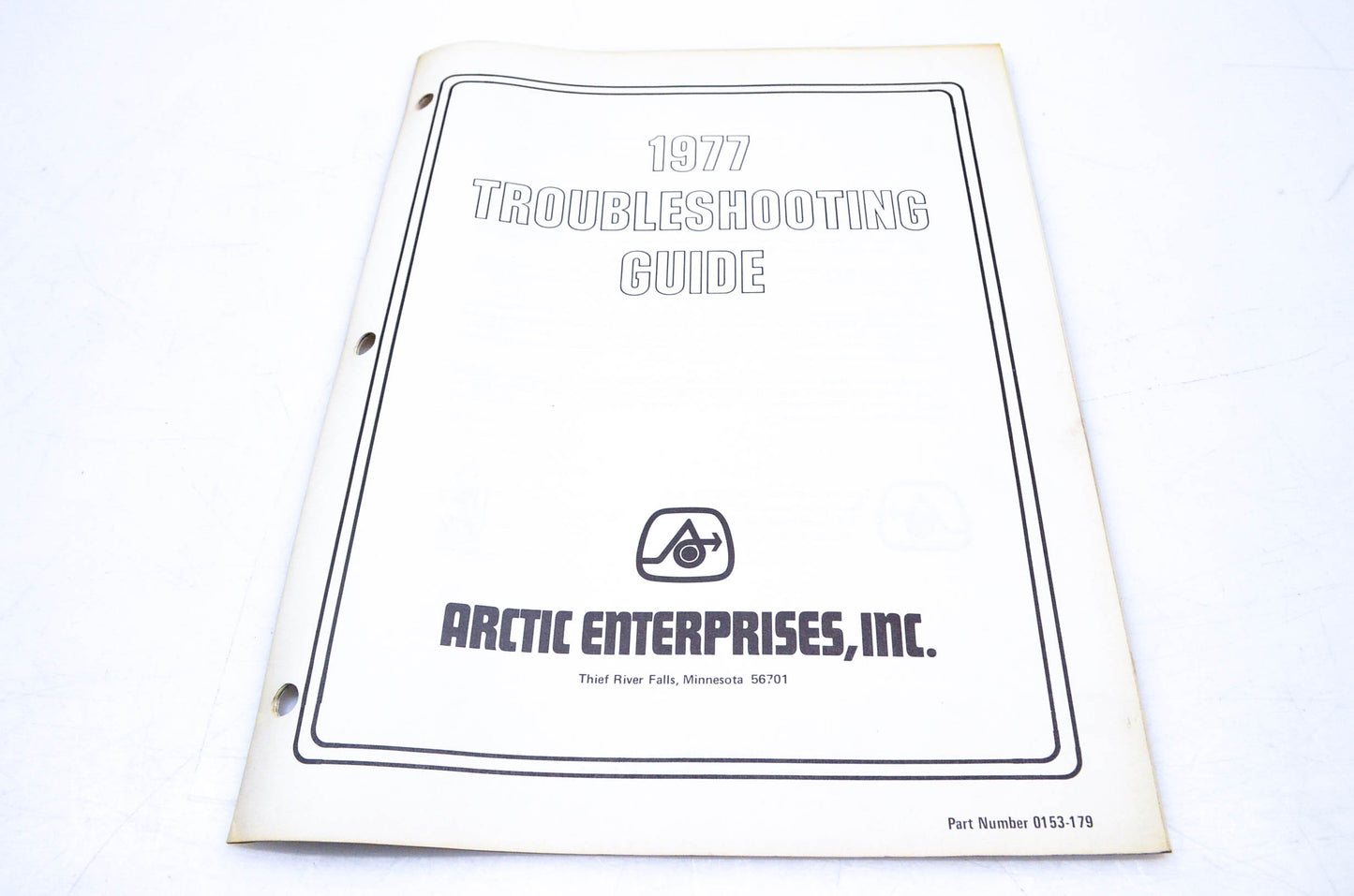 New OEM Arctic Cat 0153-179 1977 Troubleshooting Guide NOS