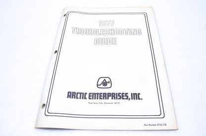 New OEM Arctic Cat 0153-179 1977 Troubleshooting Guide NOS