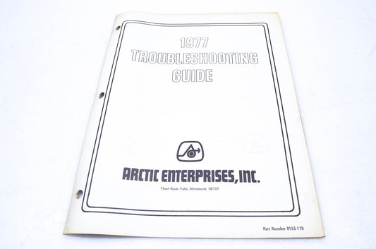 New OEM Arctic Cat 0153-179 1977 Troubleshooting Guide NOS