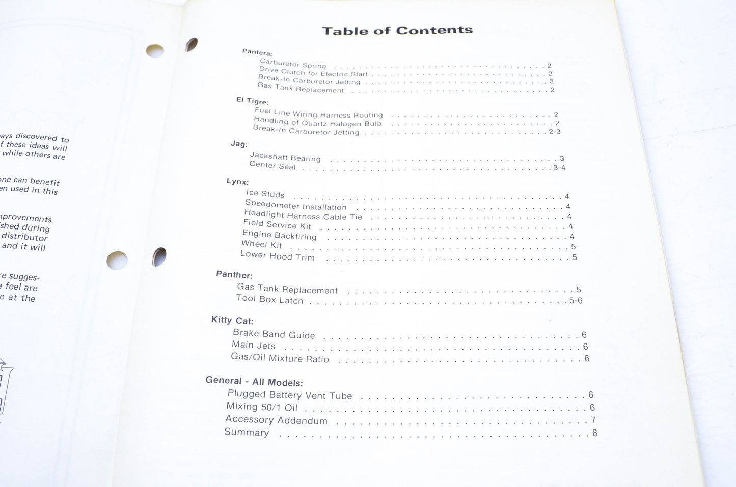 New OEM Arctic Cat 0153-179 1977 Troubleshooting Guide NOS