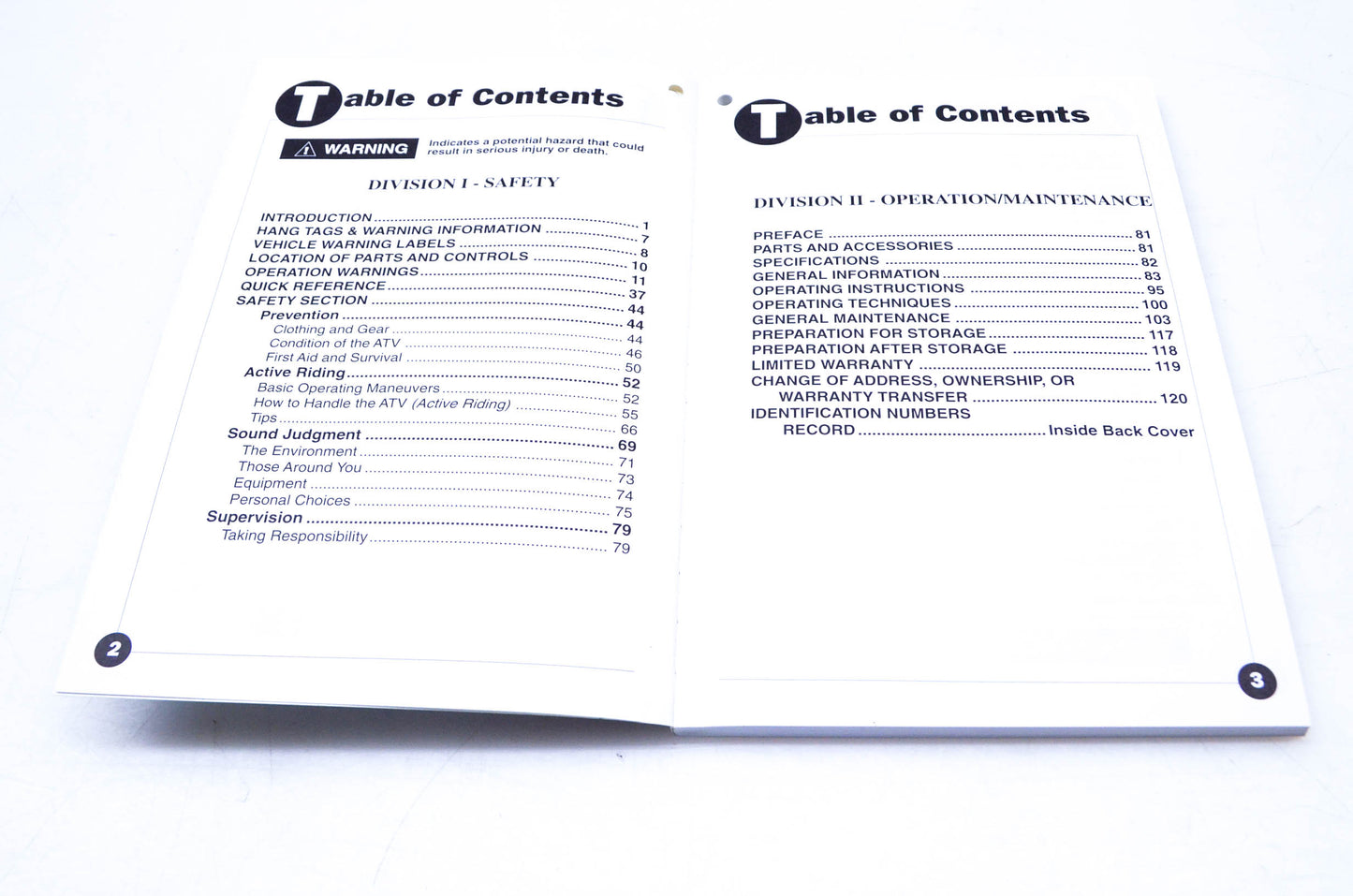 New OEM Arctic Cat 2255-344 1996 Bearcat ATV Operators Manual NOS