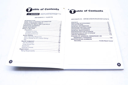 New OEM Arctic Cat 2255-344 1996 Bearcat ATV Operators Manual NOS